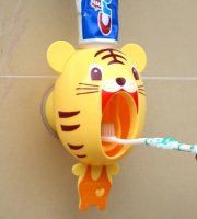 Zubná pasta dávkovač pre deti s tigrom