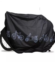 Nepremokavá krycia plachta na bicykel (200 × 110 cm), čierna